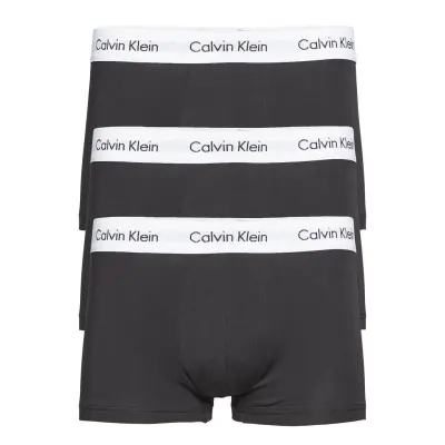 Low Rise Trunk 3Pk Boxerkalsonger Svart Calvin Klein