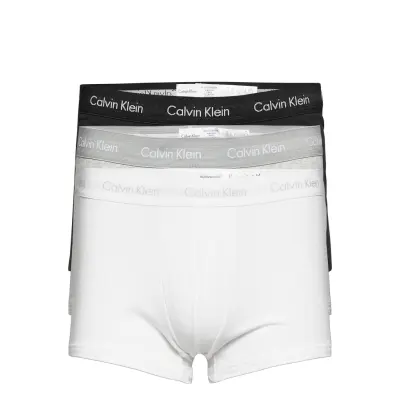 Low Rise Trunk 3pk Boxerkalsonger Svart Calvin Klein