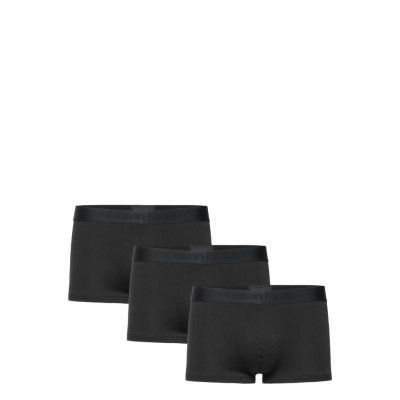 Low Rise Trunk 3Pk Boxerkalsonger Svart Calvin Klein