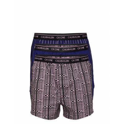 Slim Fit Boxer 3Pk Underwear Boxer Shorts Multi/mönstrad Calvin Klein