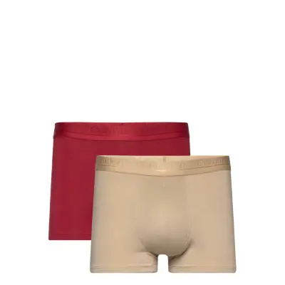 Trunk 2Pk Boxerkalsonger Vinröd Calvin Klein