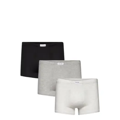 Trunk 3Pk Boxerkalsonger Grå Calvin Klein