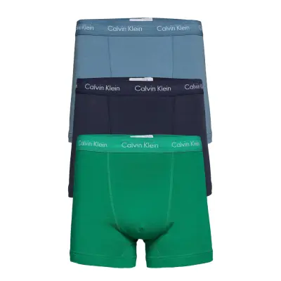 Trunk 3Pk Boxerkalsonger Grön Calvin Klein