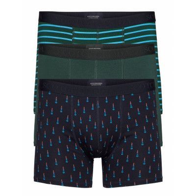 Classic 3 Pack Boxer Short Boxerkalsonger Blå Scotch & Soda