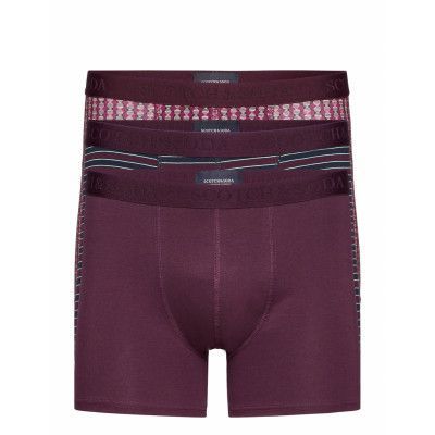 Classic 3 Pack Boxer Short Boxerkalsonger Röd Scotch & Soda