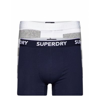 Classic Boxer Double Pack Boxerkalsonger Vit Superdry