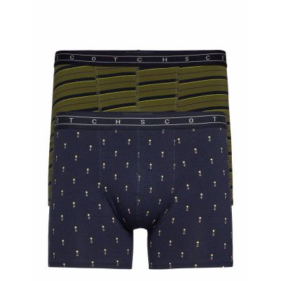 Classic Boxer Short In Stripe And All-Over Print Boxerkalsonger Multi/mönstrad Scotch & Soda