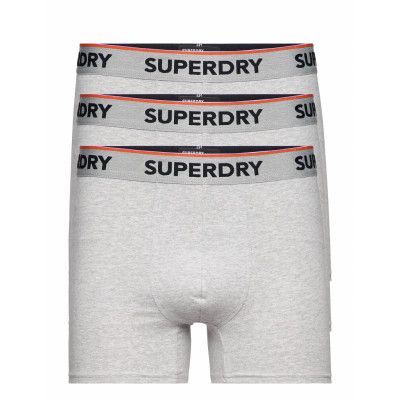 Classic Boxer Triple Pack Boxerkalsonger Grå Superdry