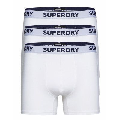 Classic Boxer Triple Pack Boxerkalsonger Vit Superdry