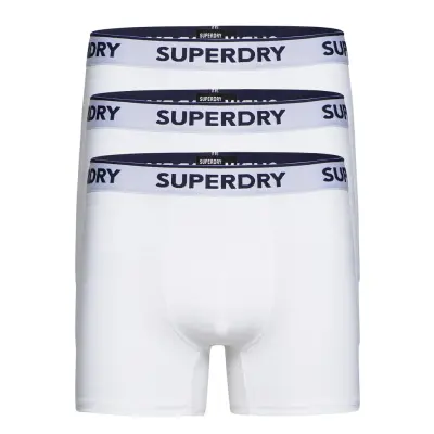 Classic Boxer Triple Pack Boxerkalsonger Vit Superdry