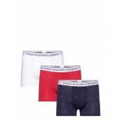 Classic Stretch Cotton Trunk 3-Pack Boxerkalsonger Multi/patterned Polo Ralph Lauren Underwear