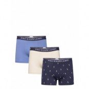 Classic Stretch Cotton Trunk 3-Pack Boxerkalsonger Navy Polo Ralph Lauren Underwear