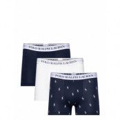 Classic Stretch Cotton Trunk 3-Pack Boxerkalsonger Navy Polo Ralph Lauren Underwear