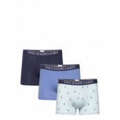 Classic Stretch Cotton Trunk 3-Pack Boxerkalsonger Navy Polo Ralph Lauren Underwear