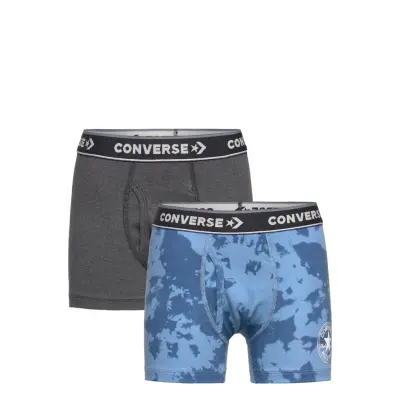 Converse Tie Dye Aop Boxer Brief 2Pk *Villkorat Erbjudande Night & Underwear Underwear Underpants Blå Converse