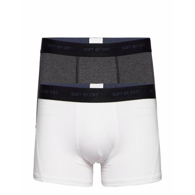 Cr7 Bamboo, Trunk 2-Pack Boxerkalsonger Vit CR7