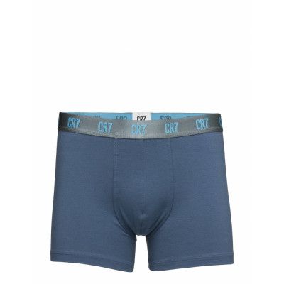 Cr7 Basic, Trunk, 3-Pack Boxerkalsonger Blå CR7