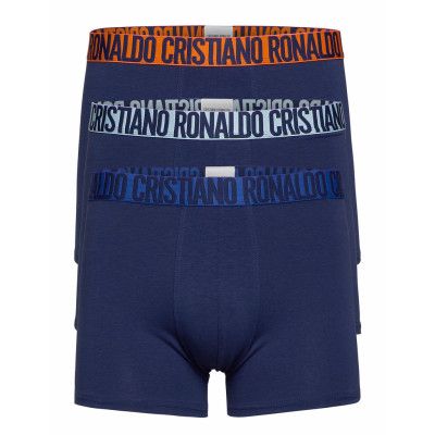 Cr7 Basic, Trunk, 3-Pack Boxerkalsonger Blå CR7