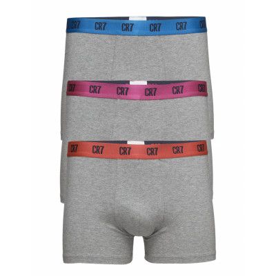 Cr7 Basic, Trunk, 3-Pack Boxerkalsonger Grå CR7