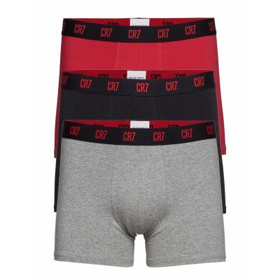 Cr7 Basic, Trunk, 3-Pack Boxerkalsonger Multi/mönstrad CR7