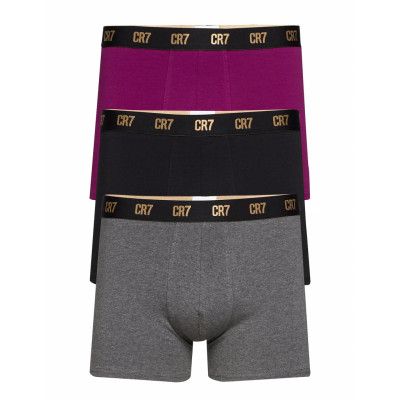 Cr7 Basic, Trunk, 3-Pack. *Villkorat Erbjudande Boxerkalsonger Multi/mönstrad CR7