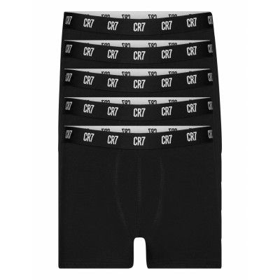 Cr7 Basic,Trunk Organic,5-Pack Boxerkalsonger Svart CR7