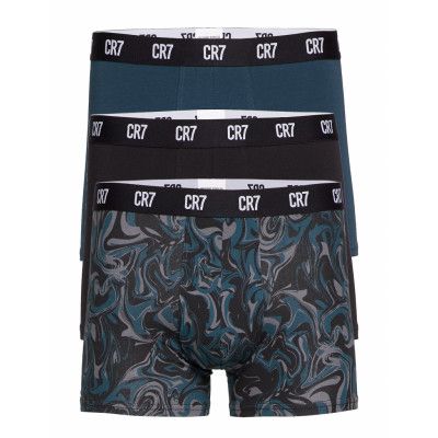 Cr7 Basic W Aop, Trunk, 3-Pack Boxerkalsonger Multi/mönstrad CR7