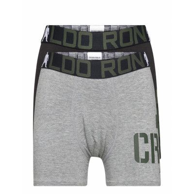 Cr7 Boy's Trunk 2-Pack Bamboo Night & Underwear Underwear Underpants Grå CR7