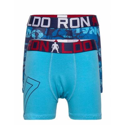 Cr7 Boys Trunk 2-Pack *Villkorat Erbjudande Night & Underwear Underwear Underpants Blå CR7