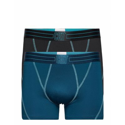 Cr7 Fashion, 2-Pack Trunk Mesh Boxerkalsonger Blå CR7