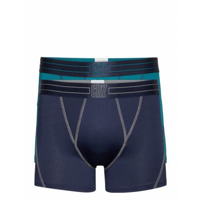 Cr7 Fashion, 2-Pack Trunk Mesh Boxerkalsonger Blå CR7