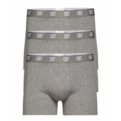 Cr7 Main Basic, Trunk, 3-Pack Boxerkalsonger Grå CR7