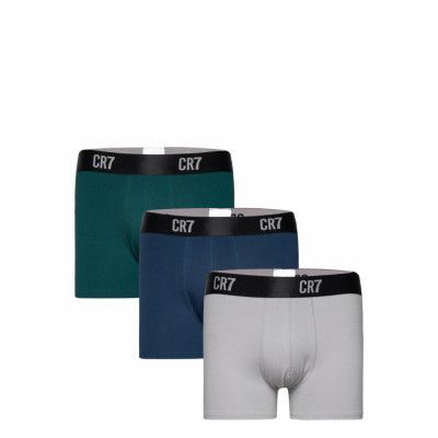 Cr7 Trunk High Wb Org 3-Pack Boxerkalsonger Multi/patterned CR7