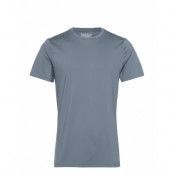 Crew-Neck Active T-shirts Short-sleeved Blå Bread & Boxers