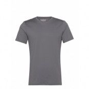 Crew-Neck Active T-shirts Short-sleeved Grå Bread & Boxers