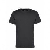 Crew-Neck Active Tops T-shirts Short-sleeved Svart Bread & Boxers