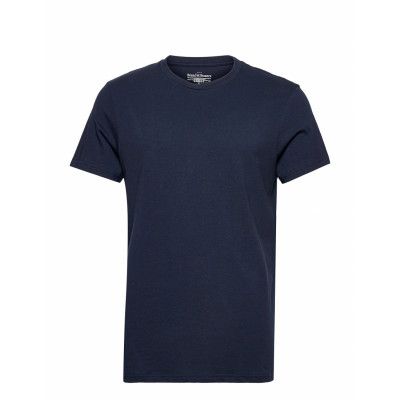 Crew-Neck Cotton *Villkorat Erbjudande T-shirts Short-sleeved Marinblå Bread & Boxers