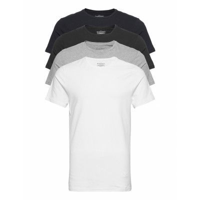 Crew Neck Multipack Tops T-shirts Short-sleeved Multi/patterned Bread & Boxers