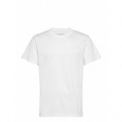 Crew Neck Pima Tops T-shirts Short-sleeved White Bread & Boxers