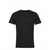 Crew-Neck Cotton Tops T-shirts Short-sleeved Svart Bread & Boxers