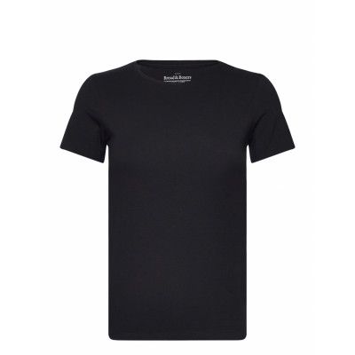 Crew Neck Slim *Villkorat Erbjudande T-shirts & Tops Short-sleeved Svart Bread & Boxers