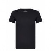 Crew Neck Slim Tops T-shirts & Tops Short-sleeved Black Bread & Boxers