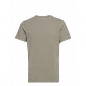 Crew-Neck T-Shirt T-shirts Short-sleeved Grön Bread & Boxers