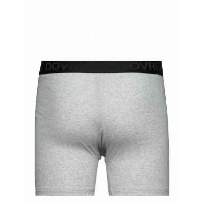 Benklæde M/Kort Ben Og Gylp Boxerkalsonger Grå Dovre