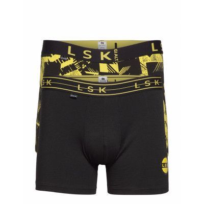 Dovre Football Men 2-Pack Boxerkalsonger Svart Dovre