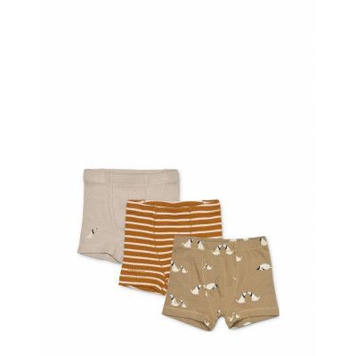 Felix Printed Boxers 3-Pack Mix Night & Underwear Underwear Underpants Beige Liewood