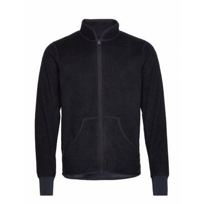 Fleece Jacket Tops Sweat-shirts & Hoodies Fleeces & Midlayers Svart Bread & Boxers