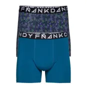 2 Pack Blom Boxer Boxerkalsonger Blå Frank Dandy