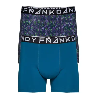 2 Pack Blom Boxer Boxerkalsonger Blå Frank Dandy