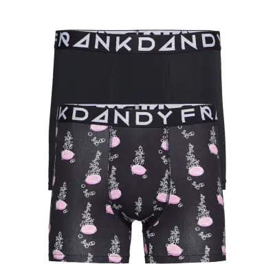 2 Pack Brus Boxer Boxerkalsonger Svart Frank Dandy
